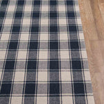 Marlby Tartan Navy Rug 0-rugs-wool Momeni
