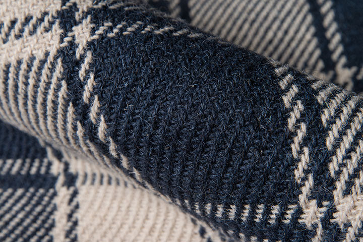 Marlby Tartan Navy Rug 0-rugs-wool Momeni