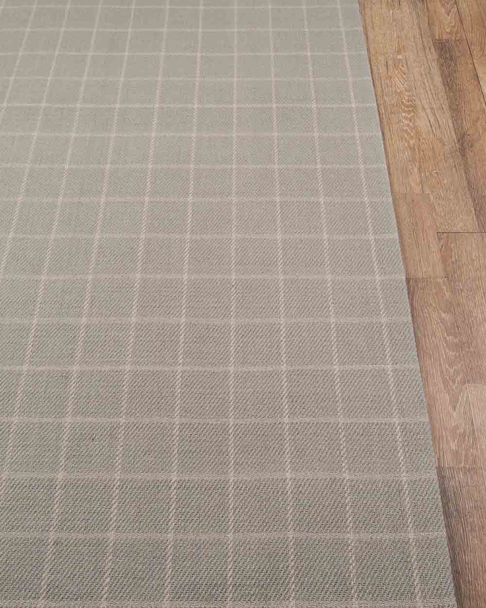 Marlby Windowpane Grey Rug 0-rugs-wool Momeni
