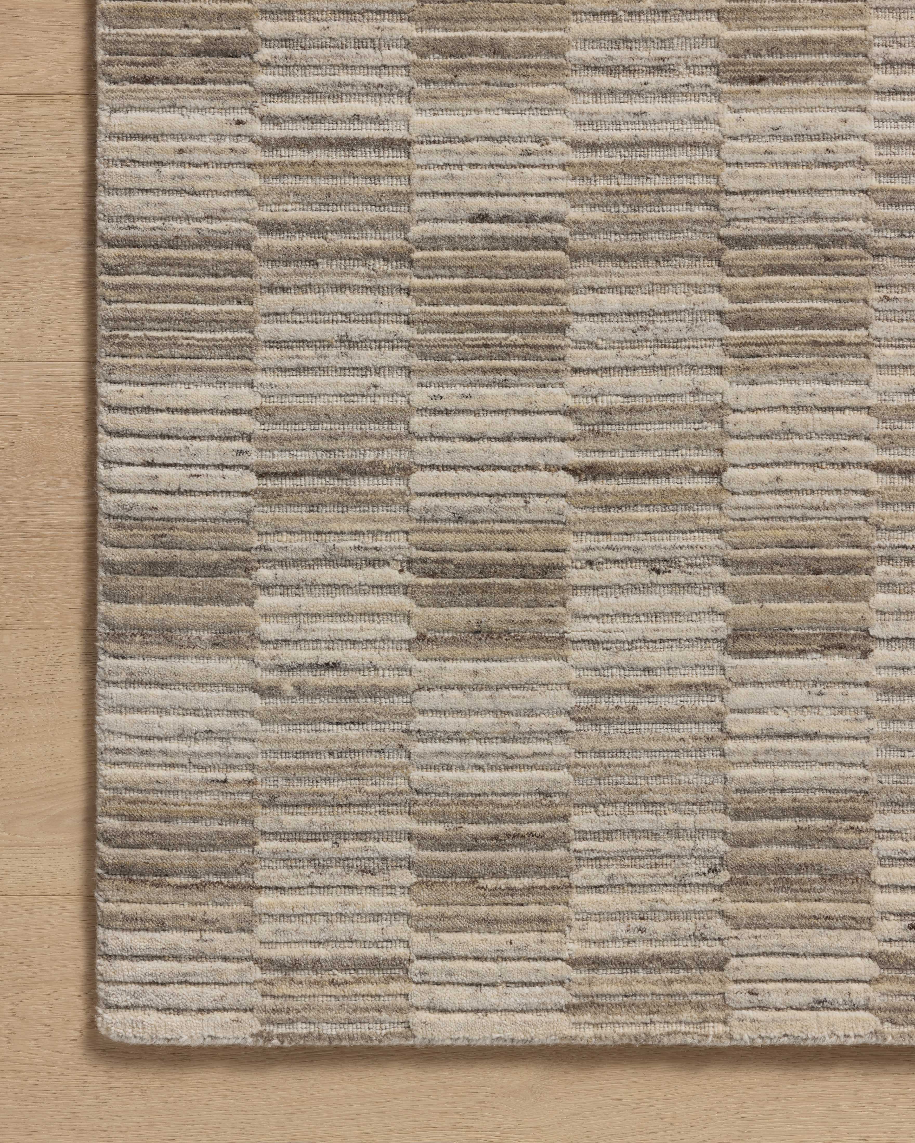 Amber Lewis x Loloi Marlowe Stone / Fog RUGS - checkered Loloi
