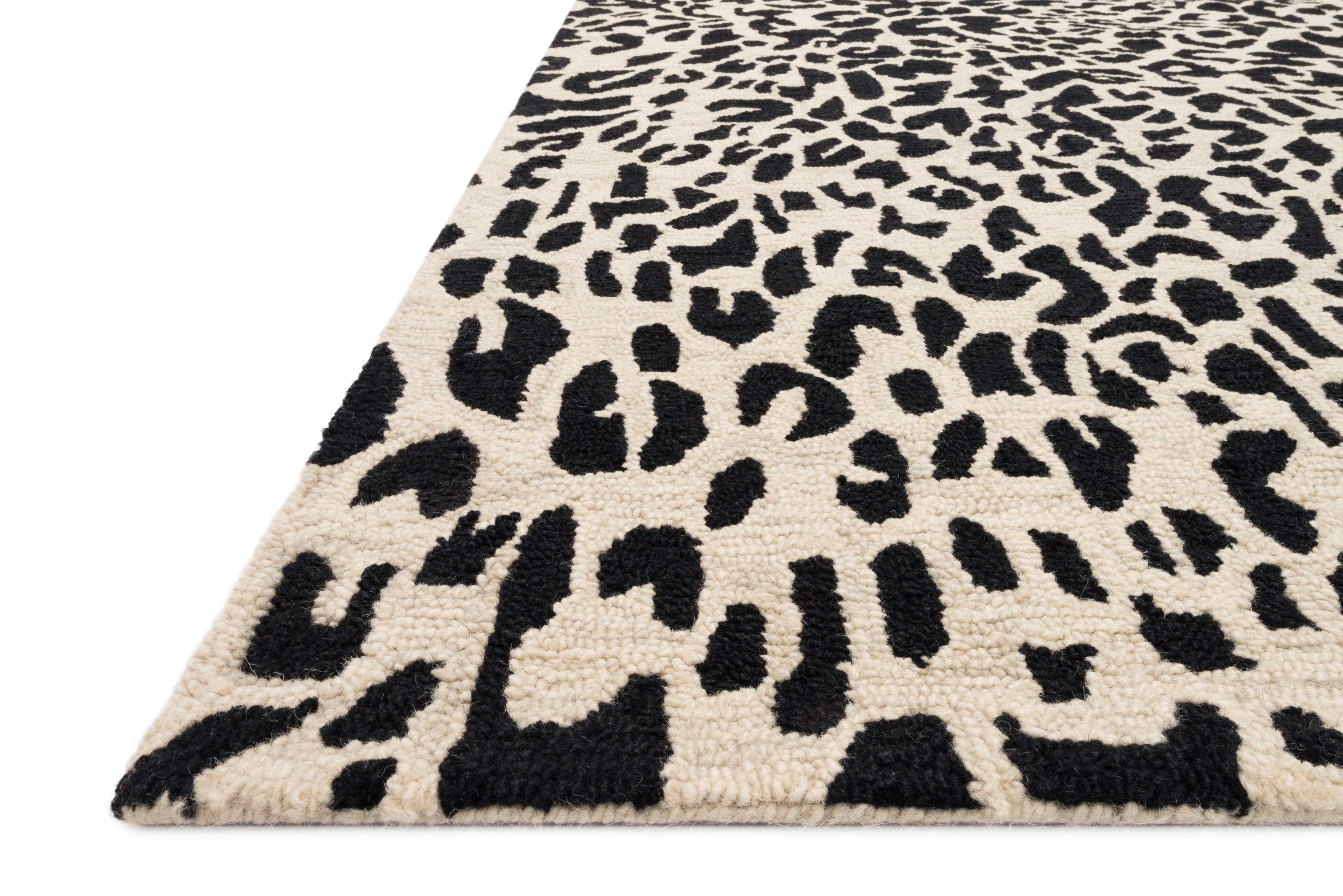 Loloi Masai Black / Ivory Rug RUGS - wool Loloi