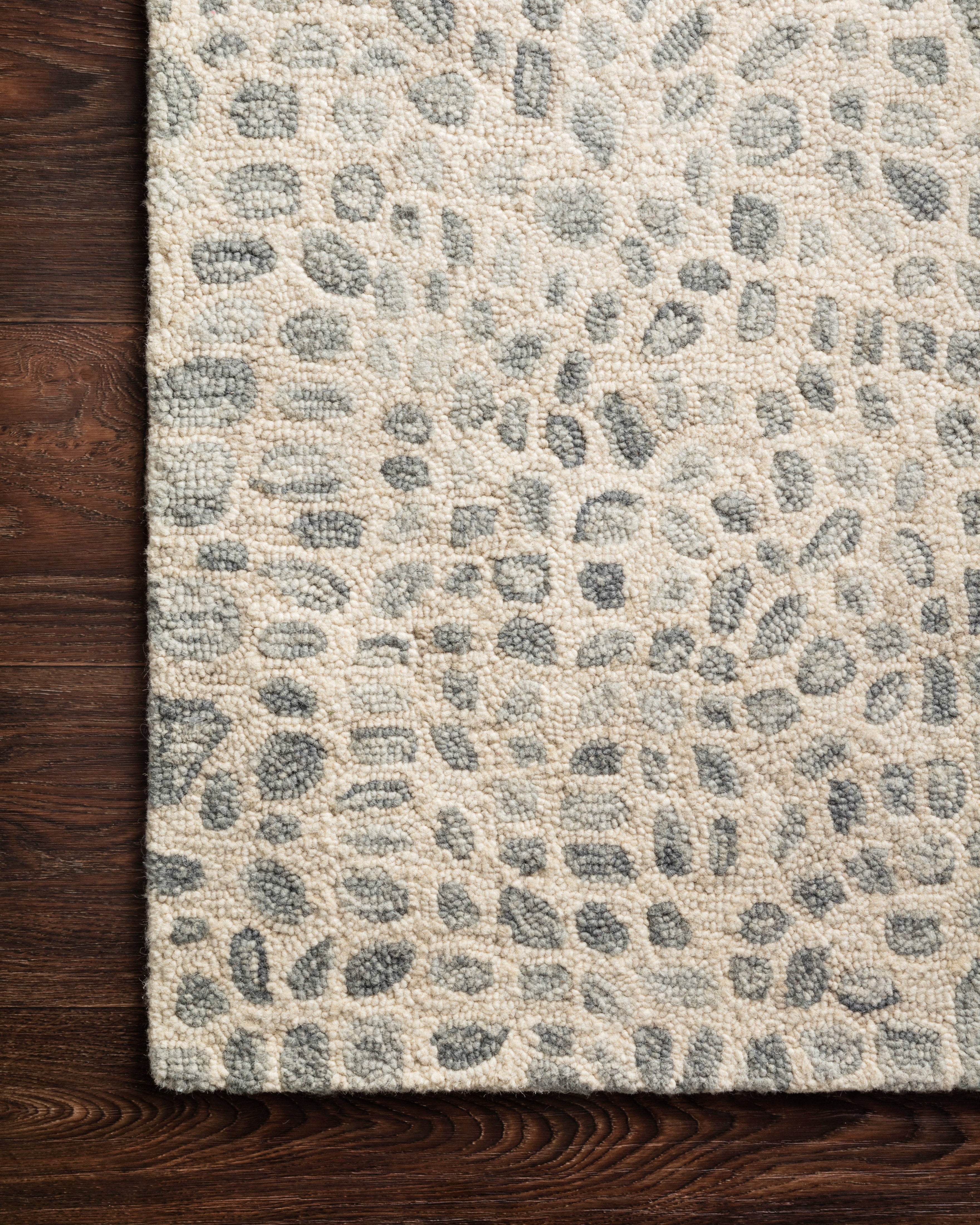 Loloi Masai Silver Grey / Ivory Rug RUGS - wool Loloi