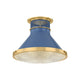 Aged Brass/soft French Blue