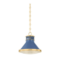 Aged Brass/soft French Blue
