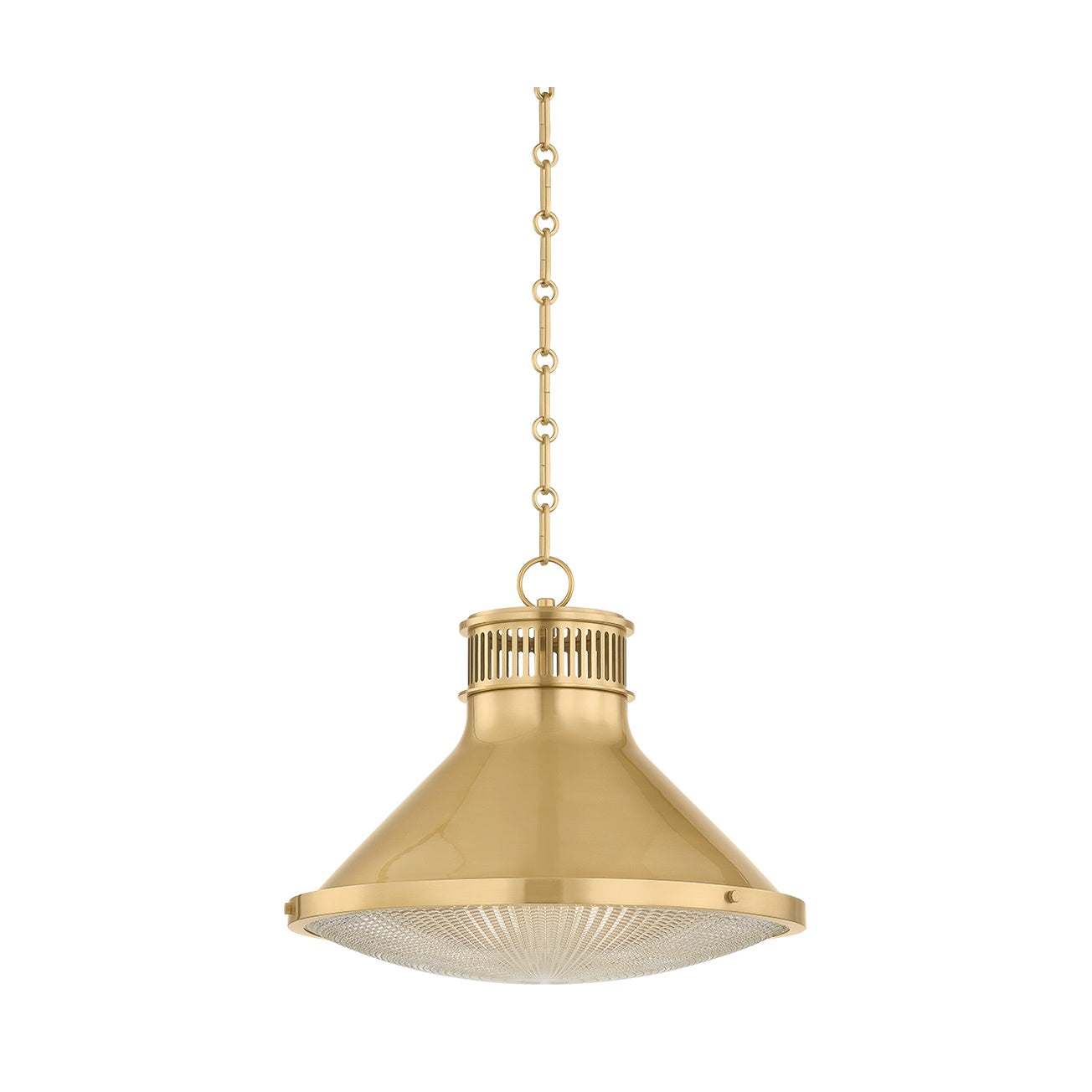 Highclere Pendant LIGHTING - Pendant Hudson Valley Lighting Aged Brass/off-white Small