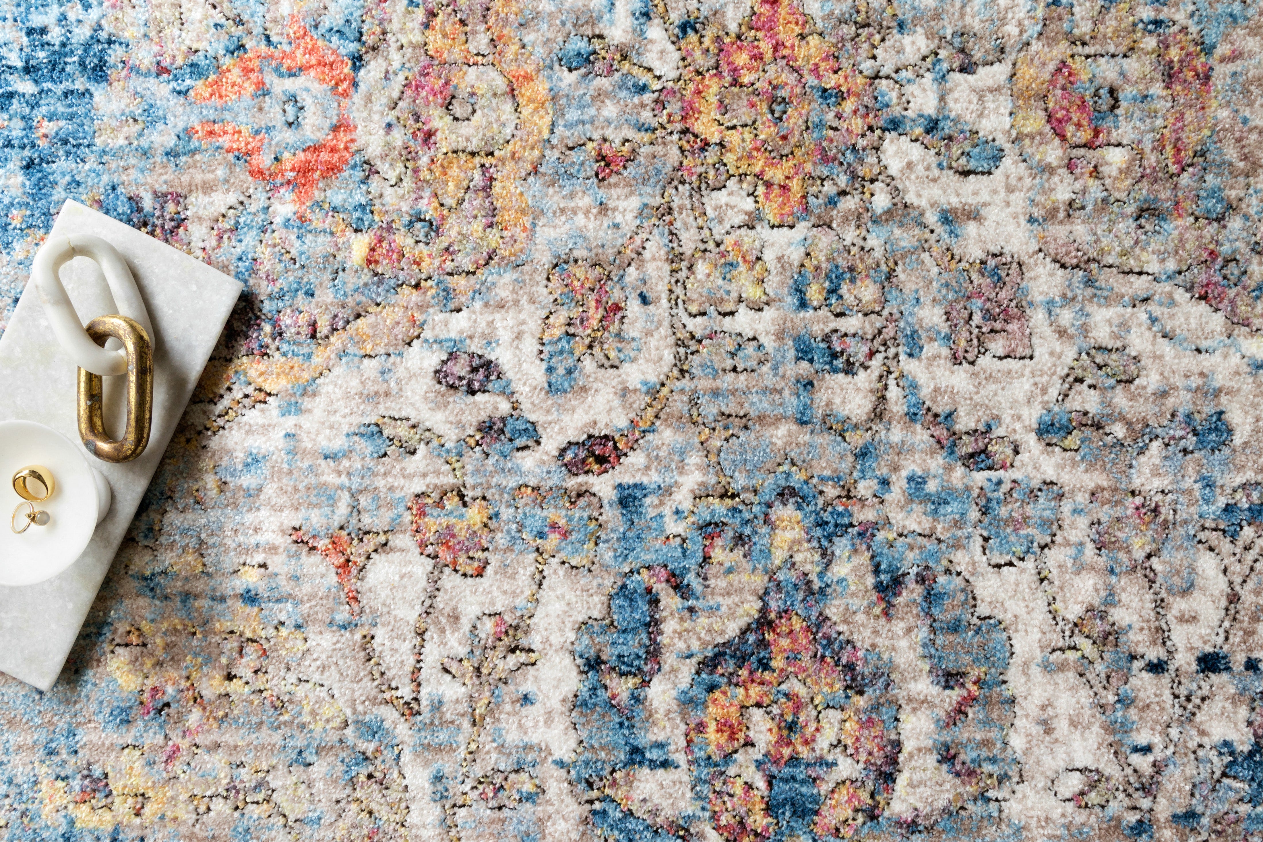 Loloi Medusa Blue / Multi Rug RUGS - synthetic Loloi