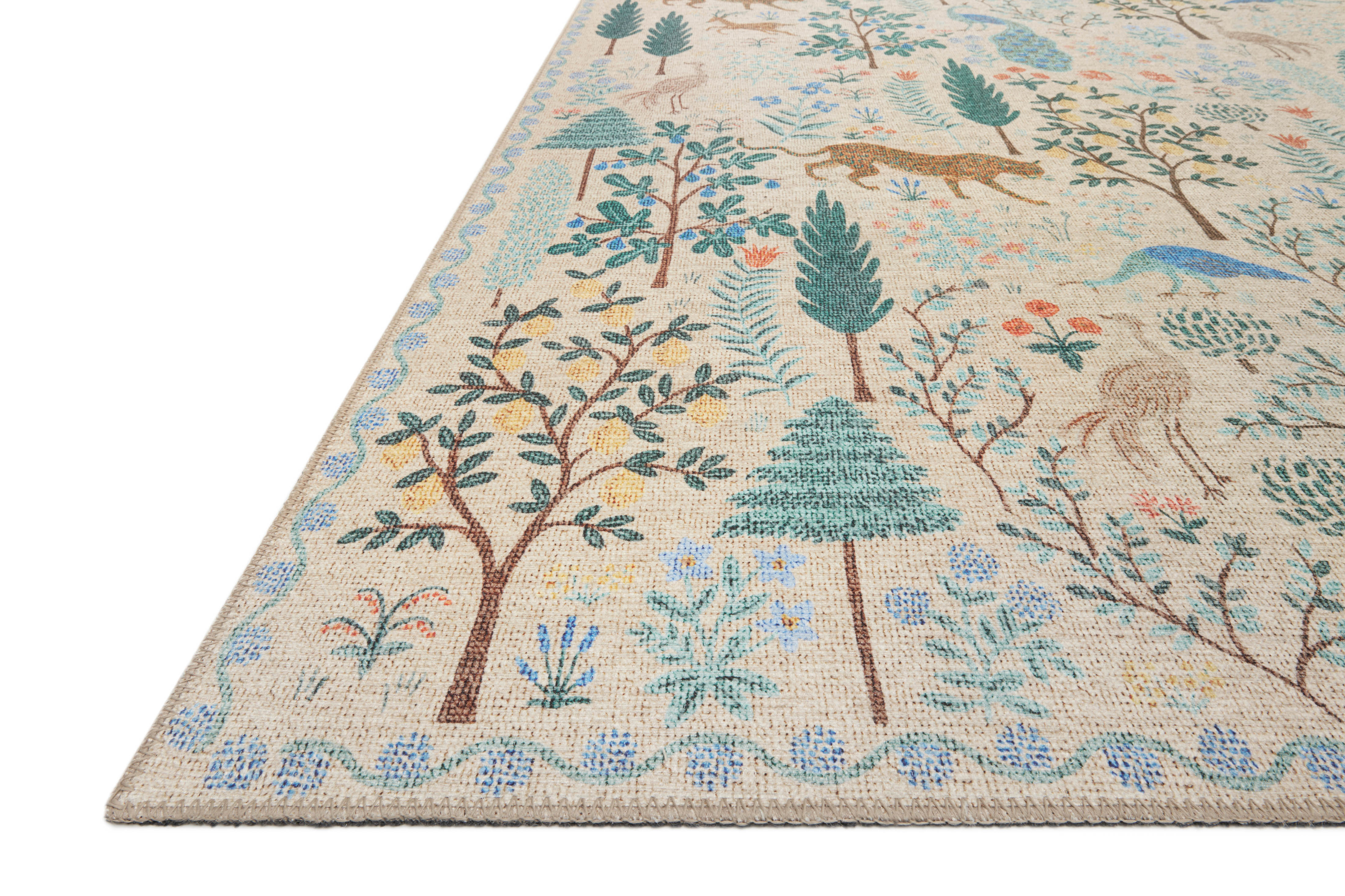 Rifle Paper Co. x Loloi Menagerie Cream Rug No.2 RUGS - synthetic Loloi