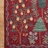 Rifle Paper Co. X Loloi/ Menagerie Forest Crimson Rug 3 - RUGS - patterned Loloi