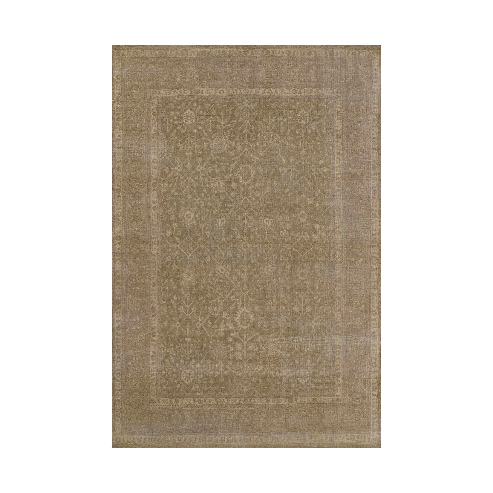 Menorca Bazzaar Hand Knotted Wool Area Rug RUGS - wool Momeni Cream 2'6" x 9' Runner