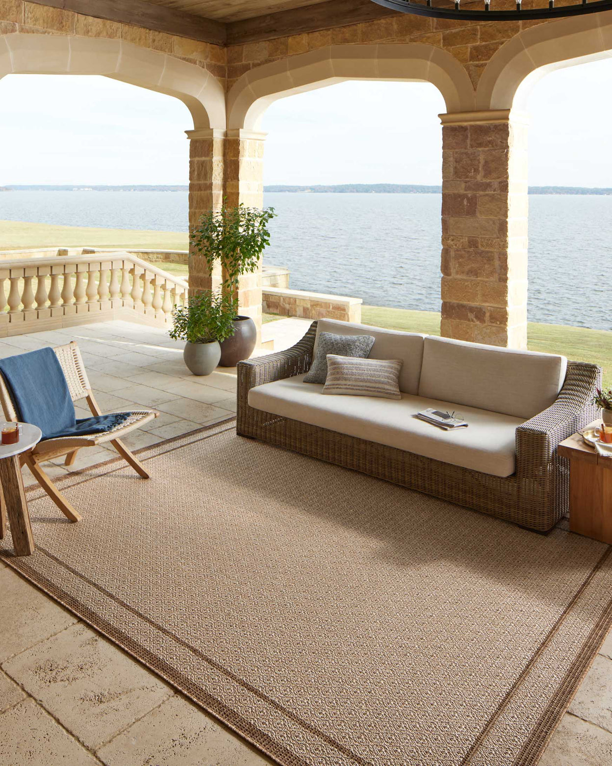 Loloi Merrick Chestnut / Oatmeal Rug 5-Rugs - indoor/outdoor Loloi