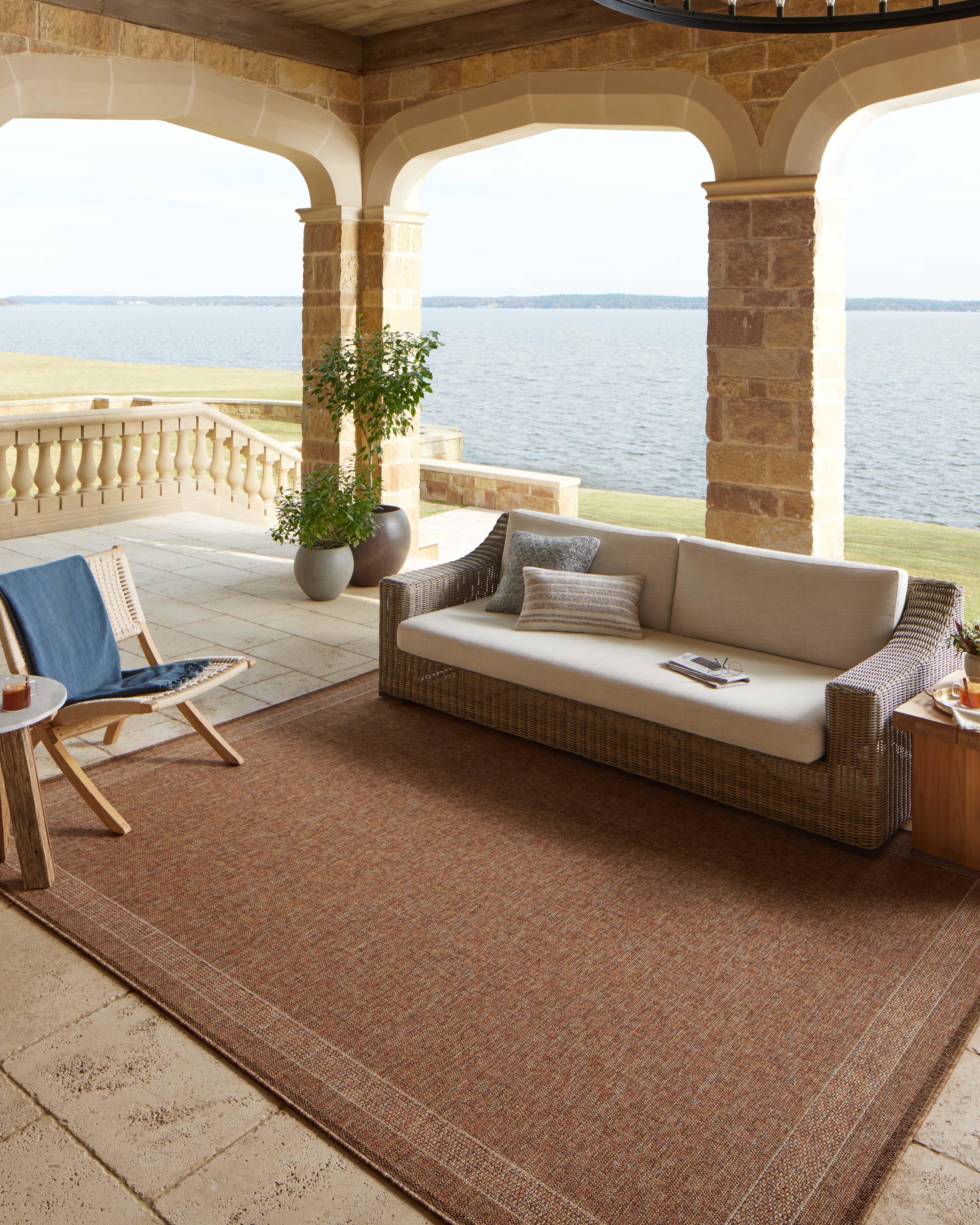 Loloi Merrick Cinnamon / Multi Rug 5-Rugs - indoor/outdoor Loloi
