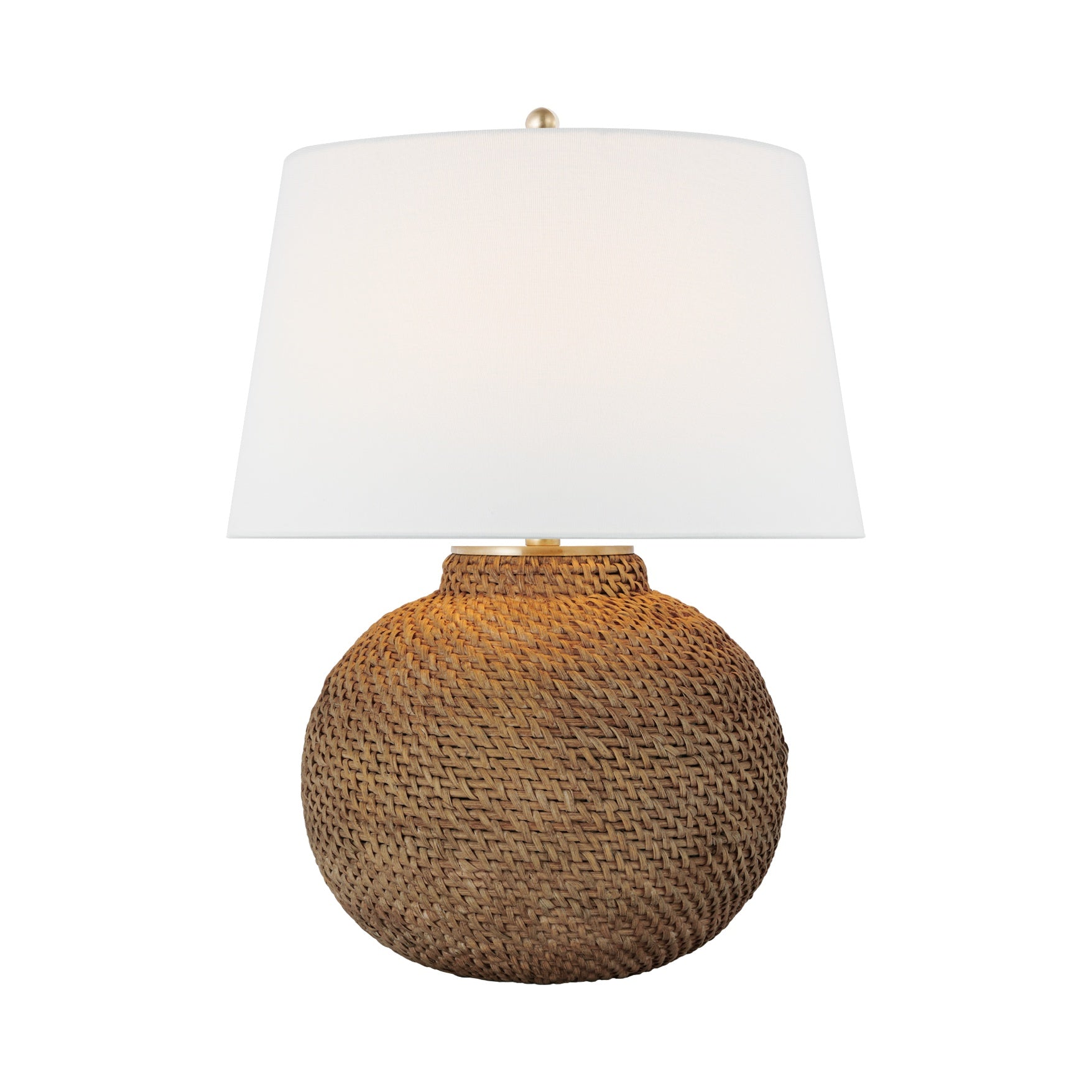 Avedon Small Table Lamp LIGHTING - table lamp Visual Comfort Natural Rattan