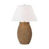 Avedon Large Table Lamp LIGHTING - table lamp Visual Comfort Natural Rattan