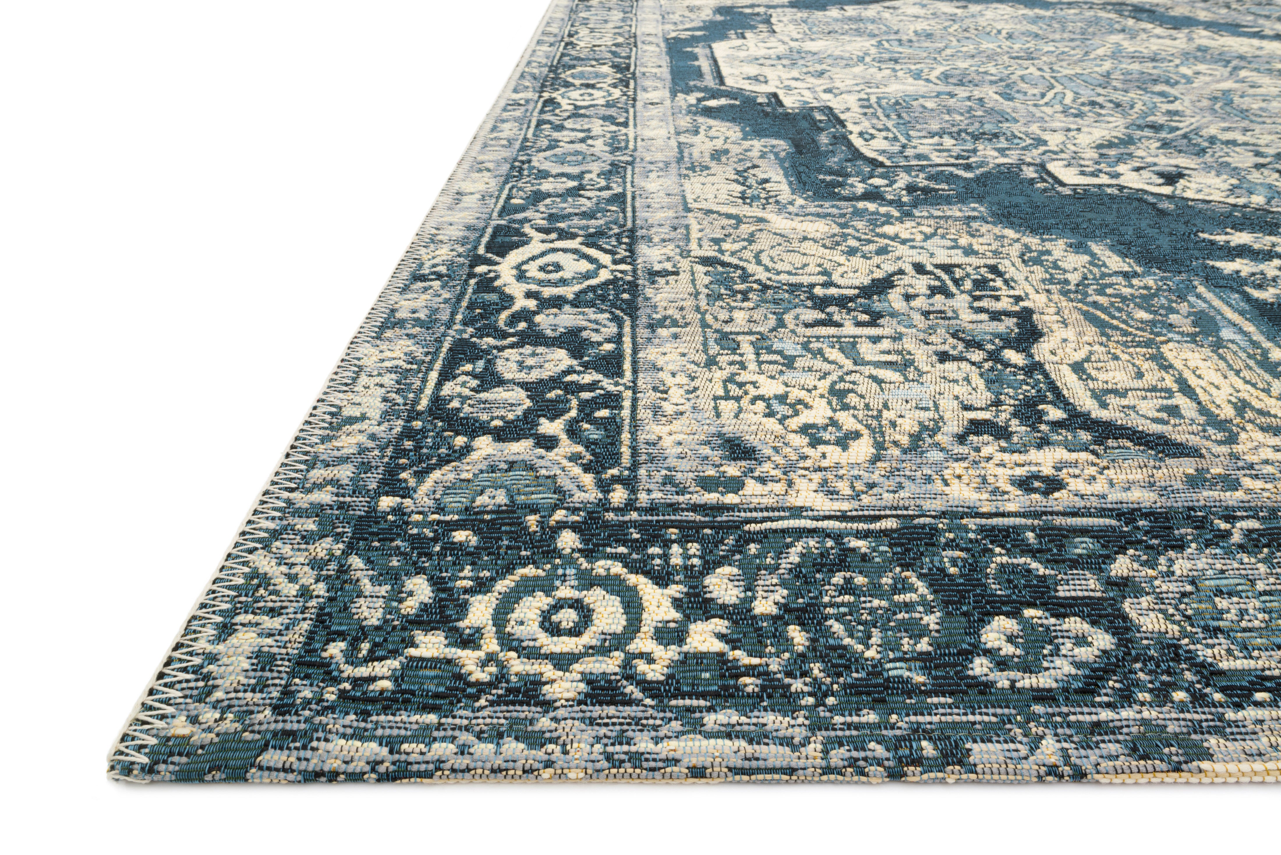 Loloi Mika Dk Blue Rug RUGS - synthetic Loloi