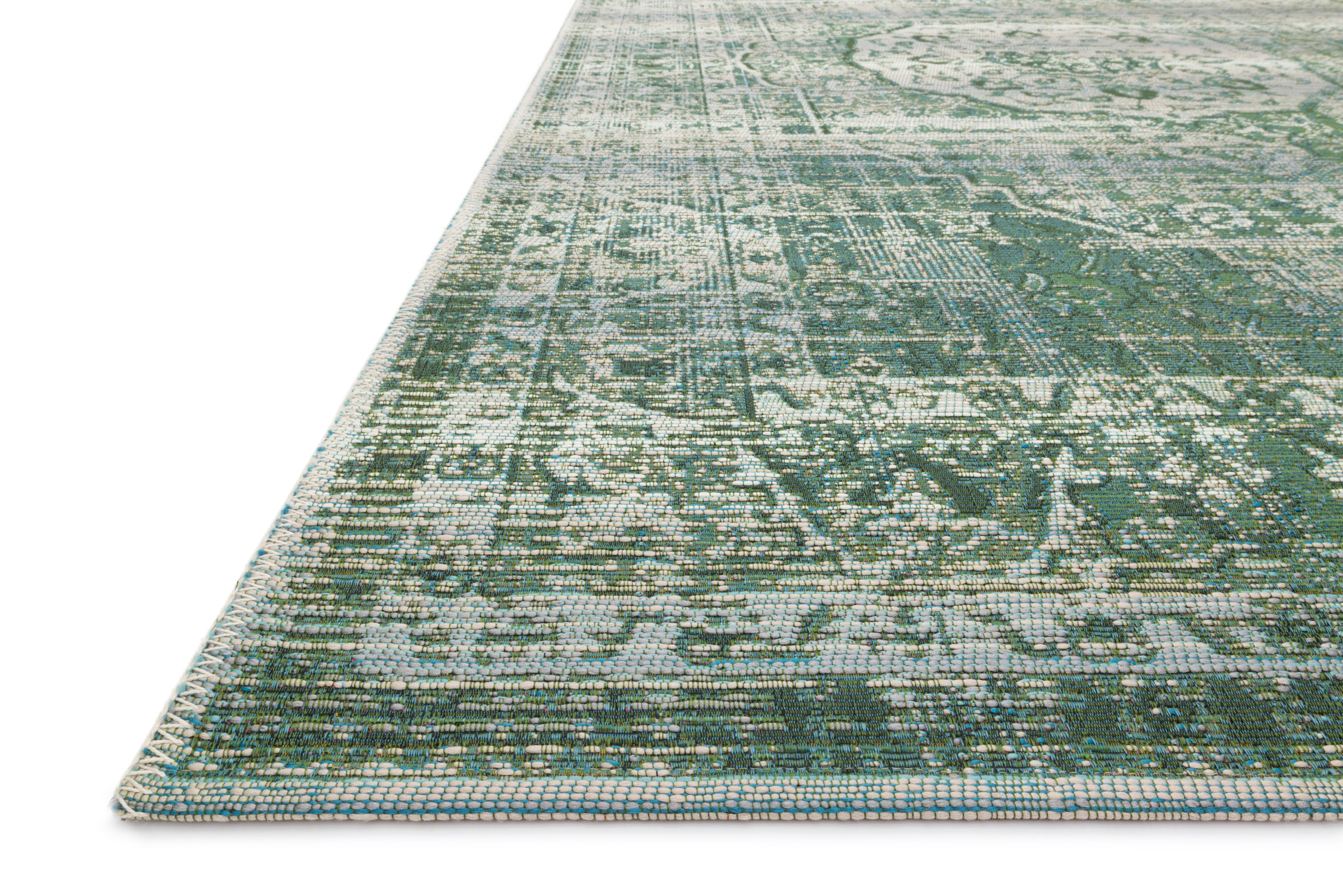 Loloi Mika Green / Mist Rug RUGS - synthetic Loloi