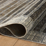 Loloi Mika Charcoal / Ivory Rug RUGS - synthetic Loloi
