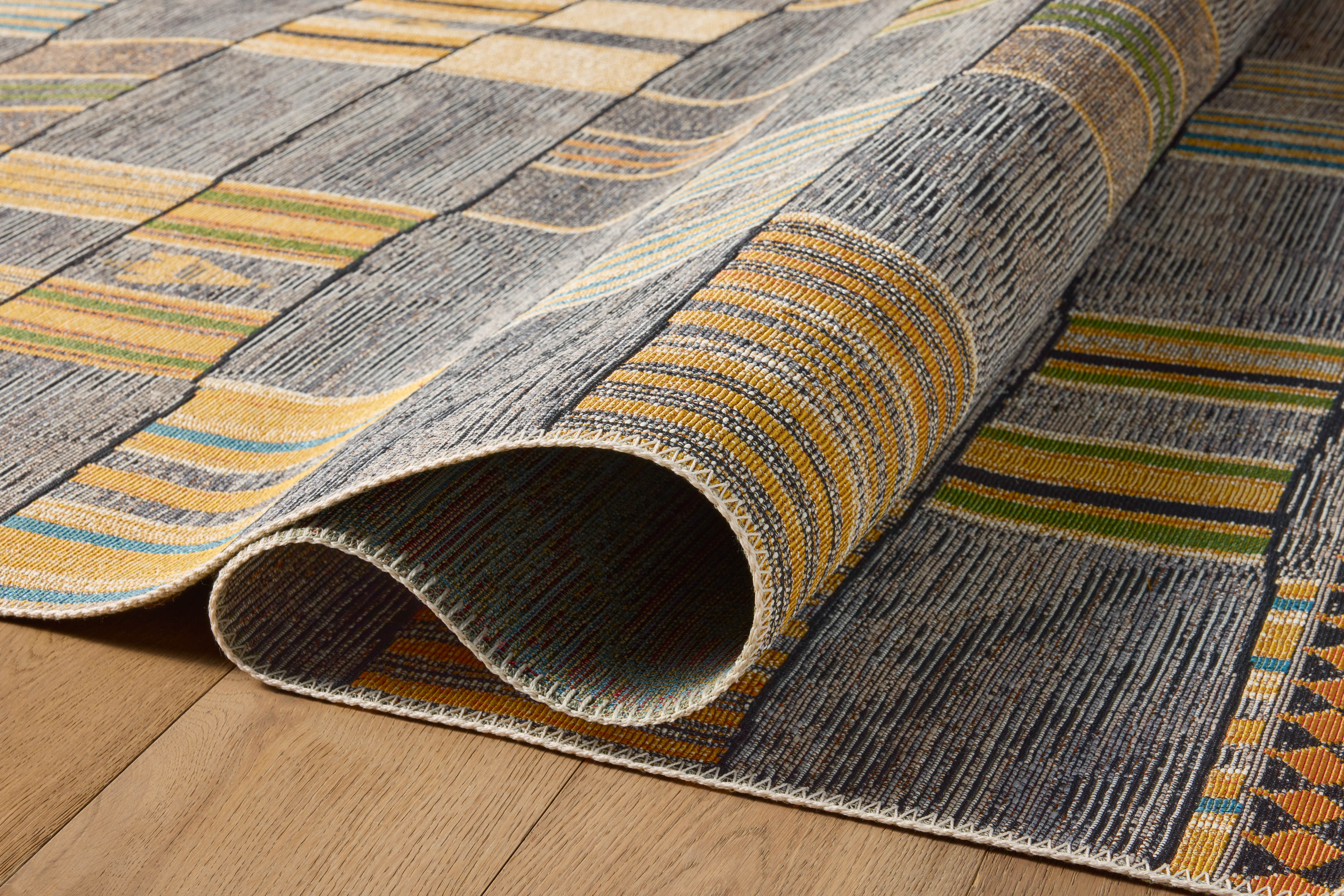 Loloi Mika Granite / Multi Rug RUGS - synthetic Loloi