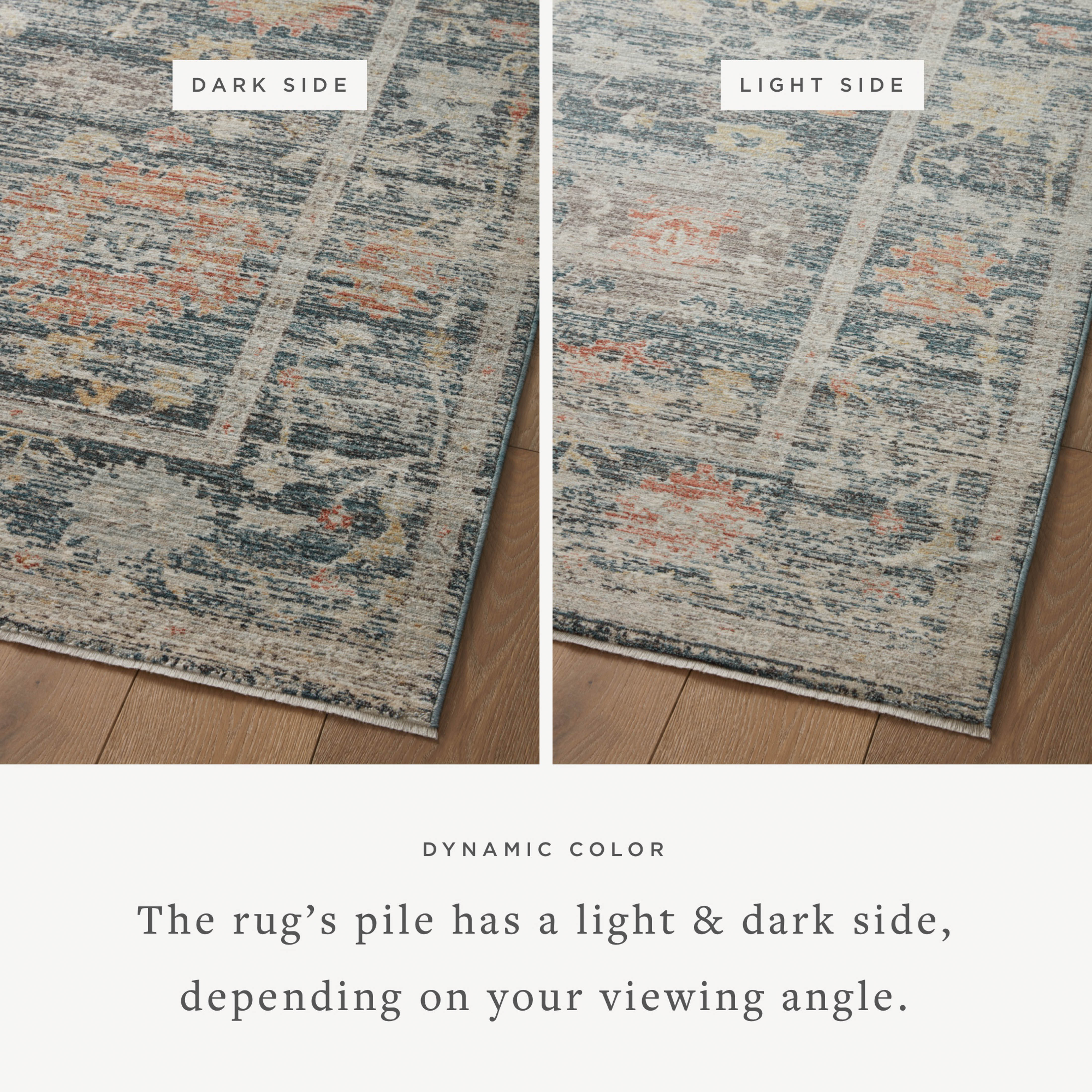 Joanna Gaines x Loloi Millie Blue / Multi Rug RUGS - synthetic Loloi