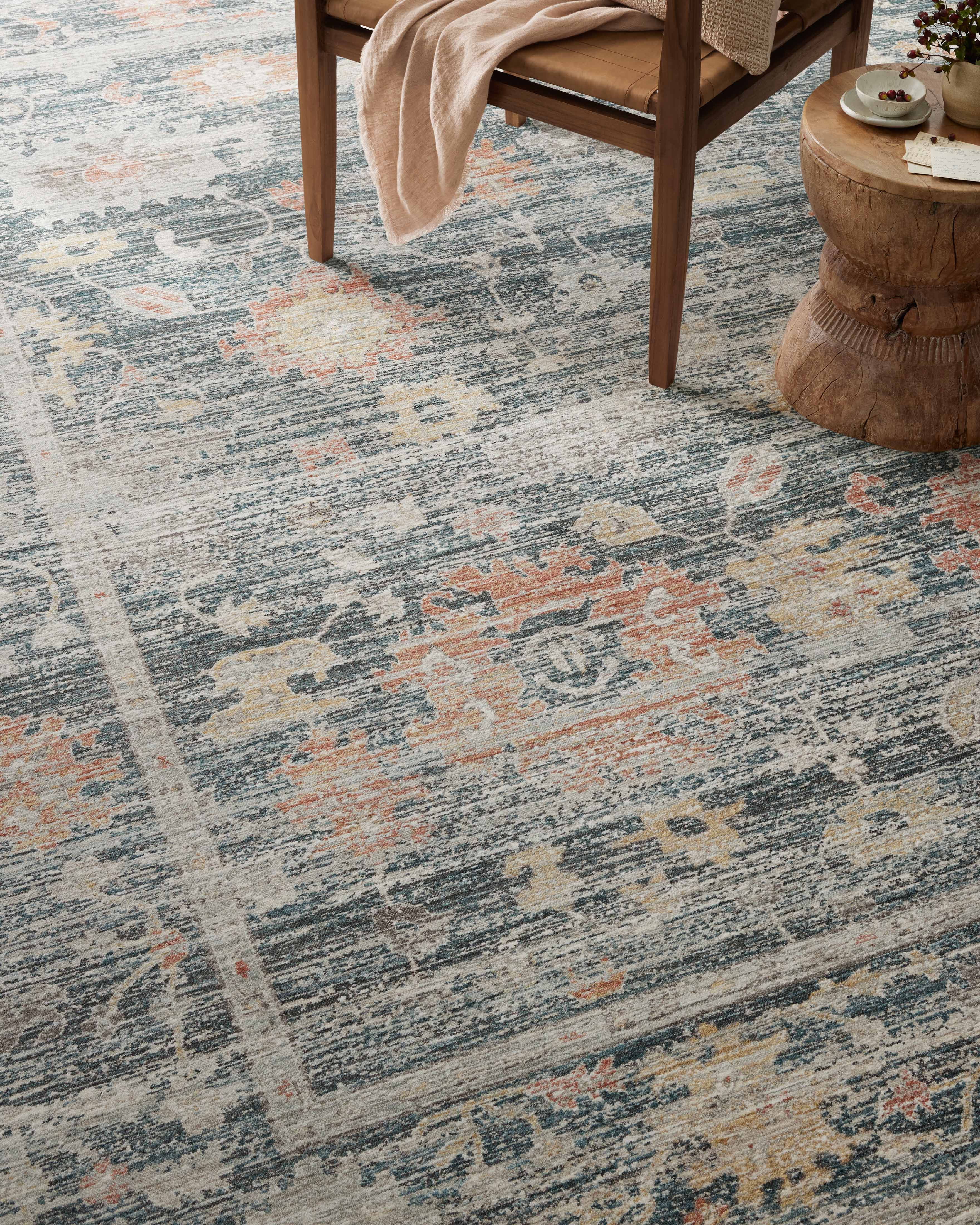 Joanna Gaines x Loloi Millie Blue / Multi Rug RUGS - synthetic Loloi