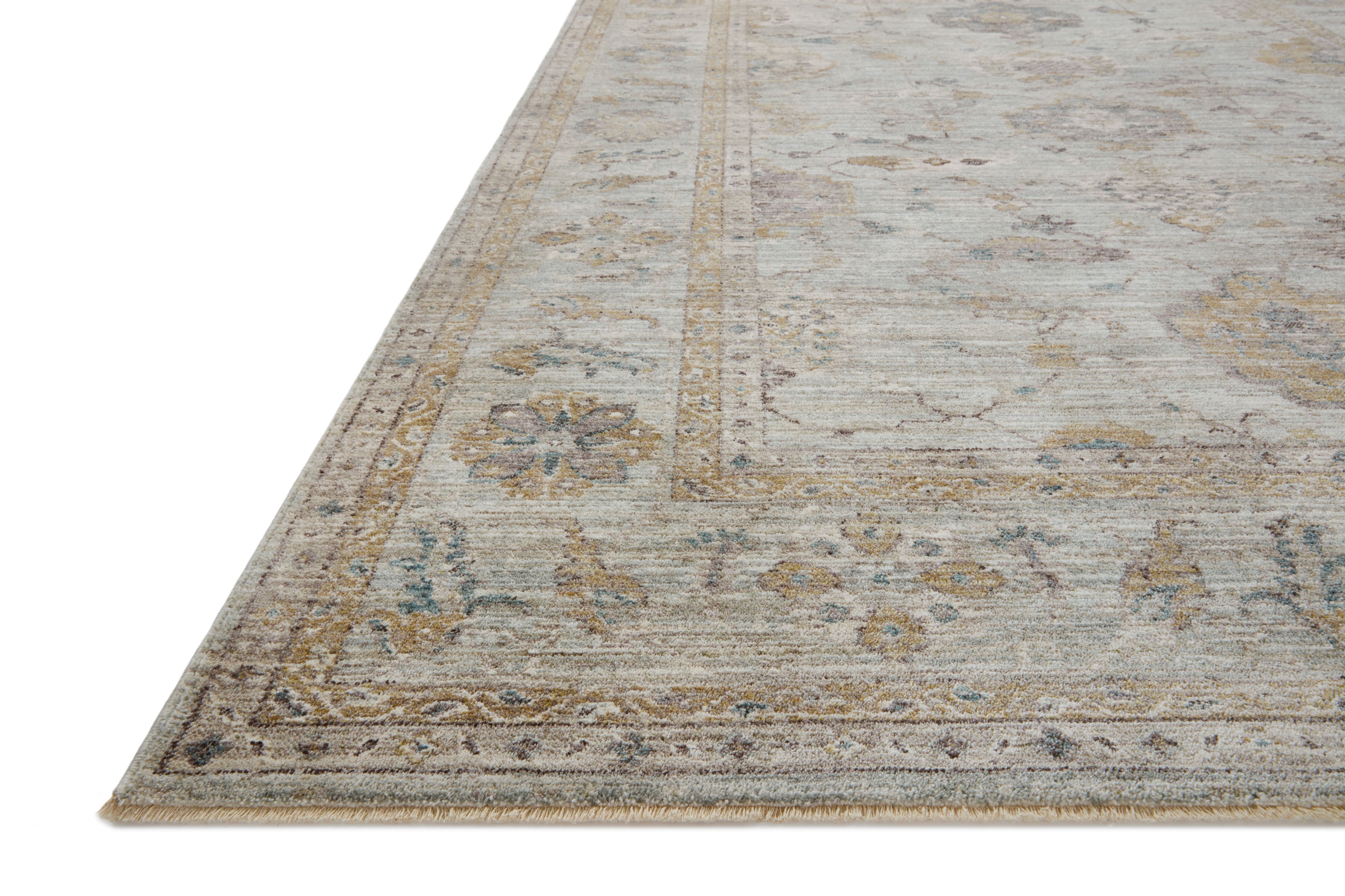 Magnolia Home by Joanna Gaines x Loloi Millie Sky / Gold Rug 0-patterned rugs Loloi