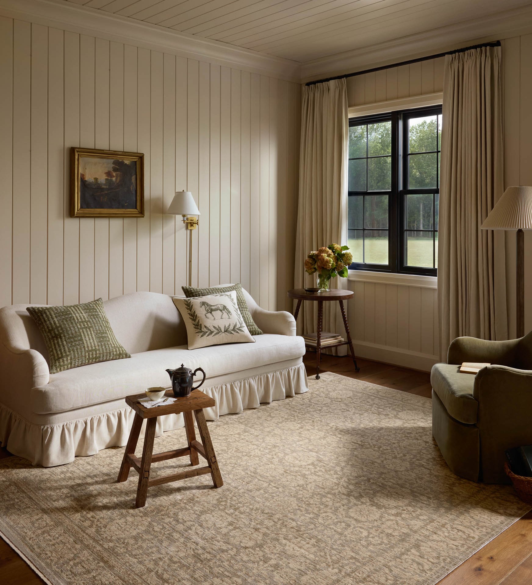Chris Loves Julia x Loloi Miriam Slate / Natural Rug - Rug & Weave