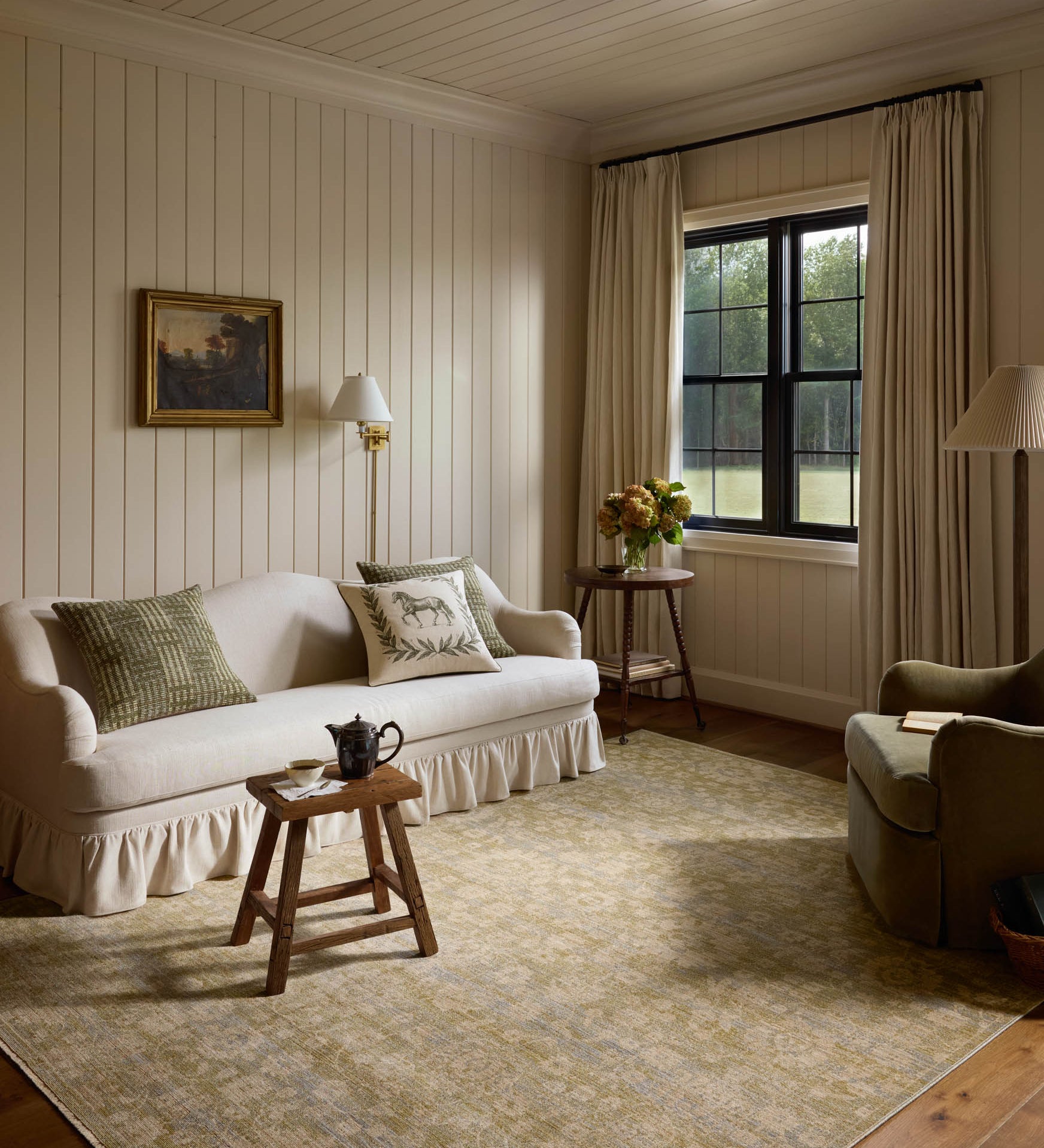 Chris Loves Julia x Loloi Miriam Moss / Sky Rug - Rug & Weave
