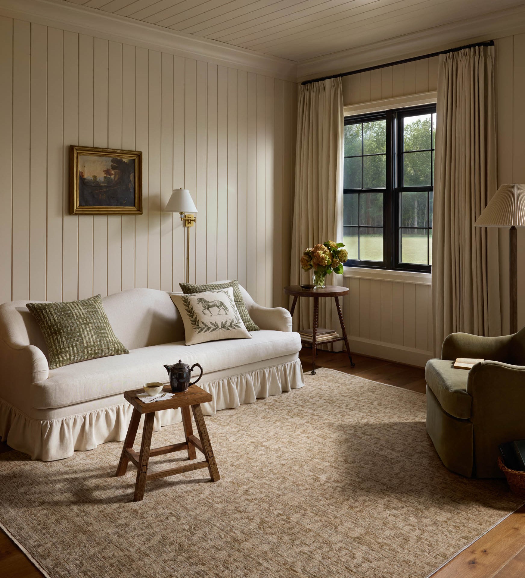 Chris Loves Julia x Loloi Miriam Olive / Khaki Rug - Rug & Weave