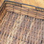 Antique Wood Basket - Rug & Weave