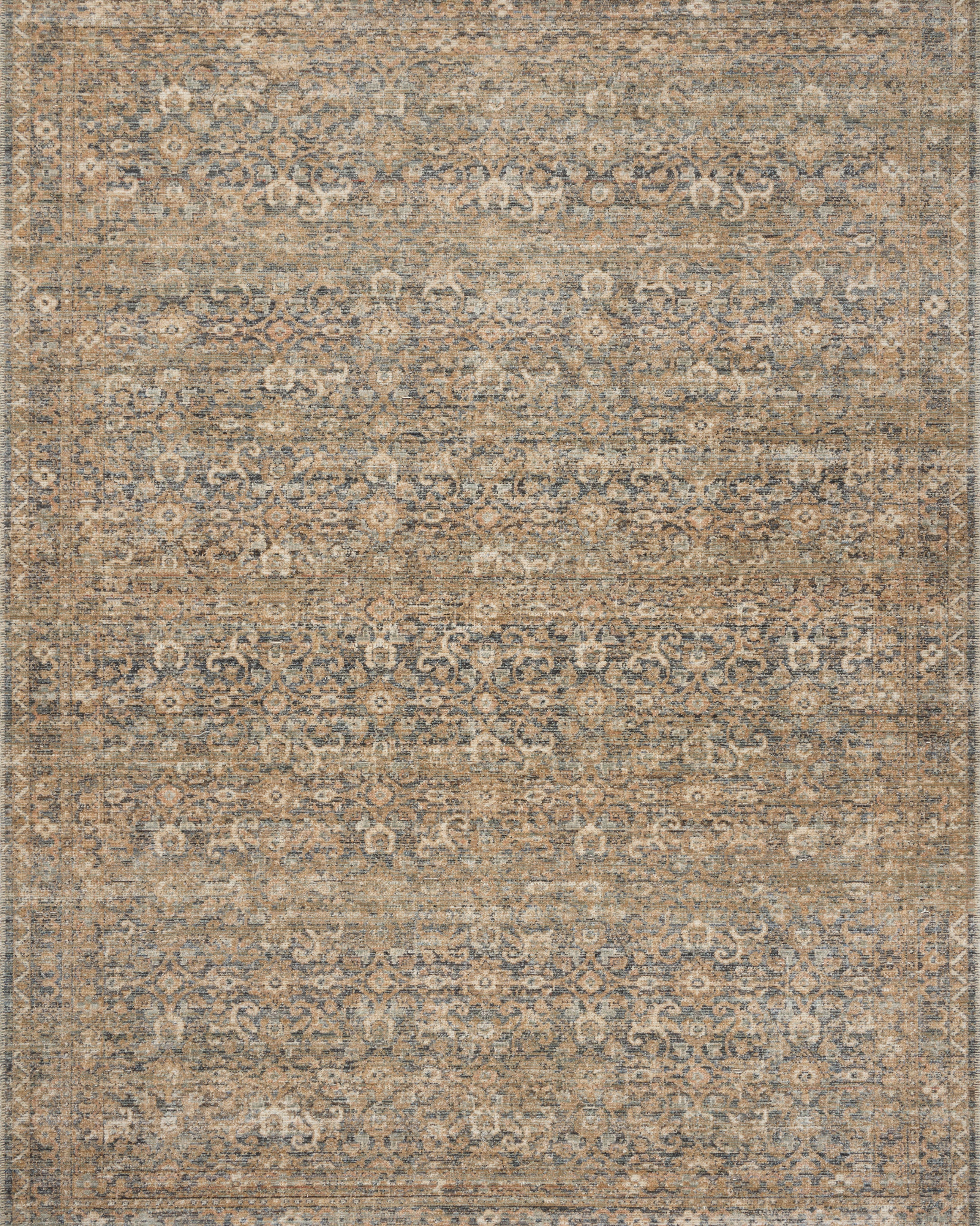 Amber Lewis x Loloi Molly Denim / Gold Rug 0-RUGS-patterned Loloi