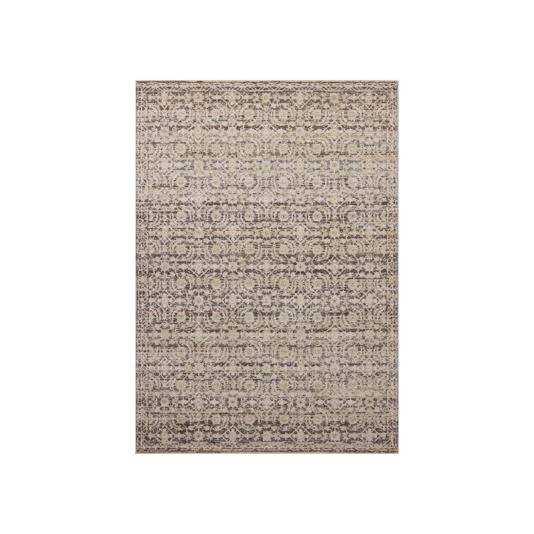 Loloi Milena Linen / Midnight Rug, 18" x 18"