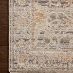 Loloi Milena Charcoal / Apricot Rug RUGS - synthetic Loloi
