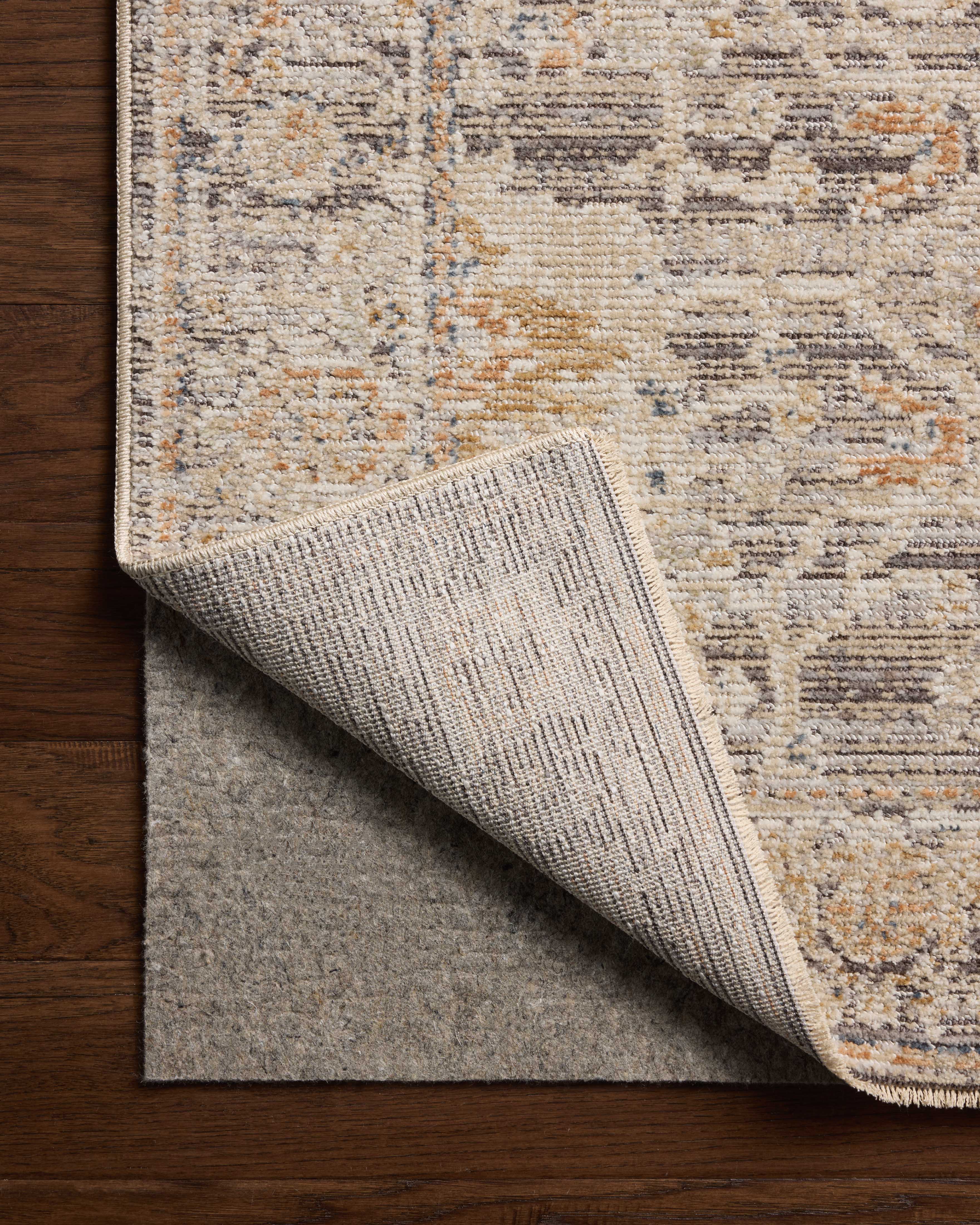 Loloi Milena Charcoal / Apricot Rug RUGS - synthetic Loloi