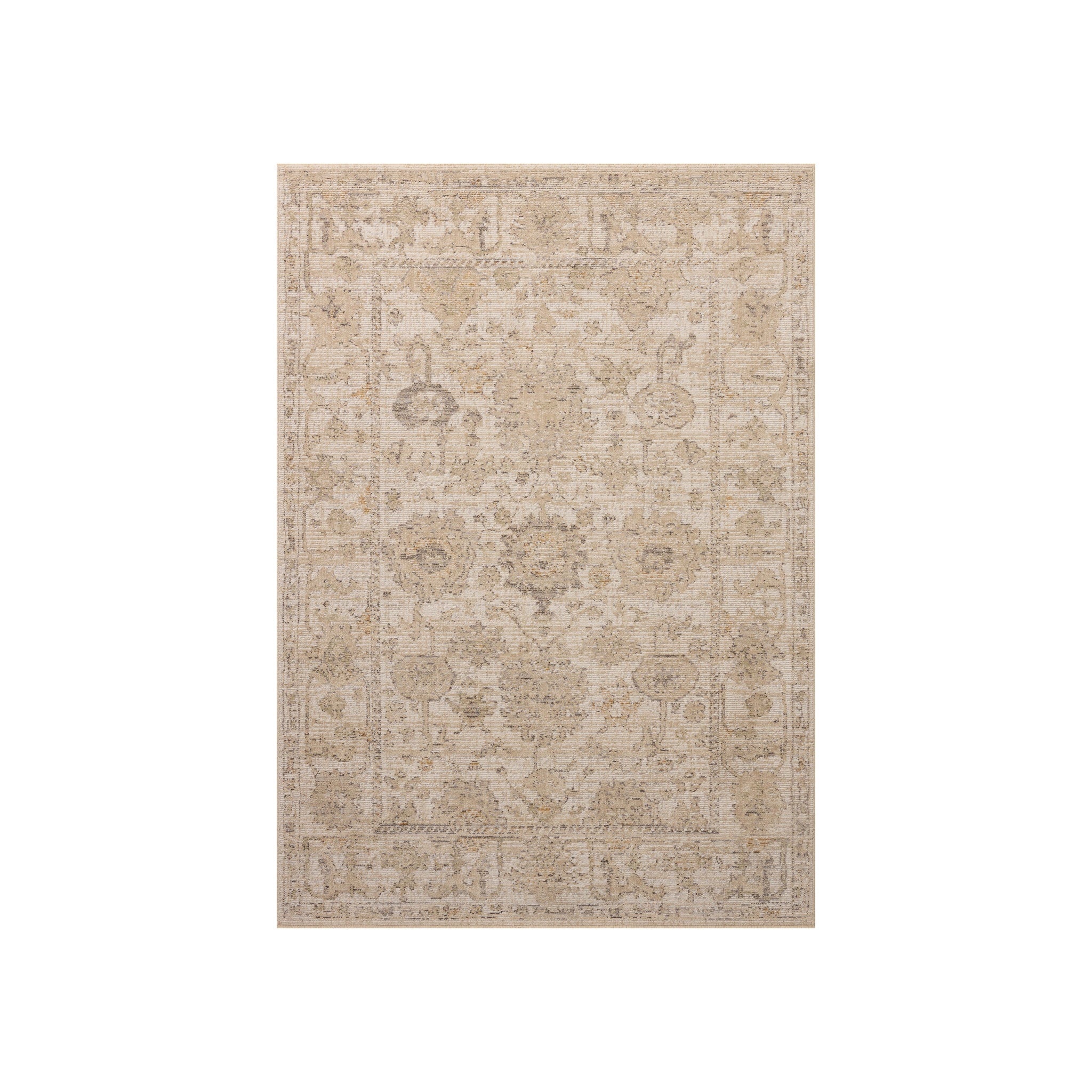 Loloi Milena Ivory / Sand Rug, 18" x 18"