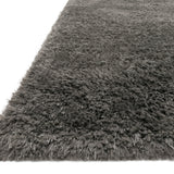 Loloi Mila Shag Charcoal Rug RUGS - synthetic Loloi