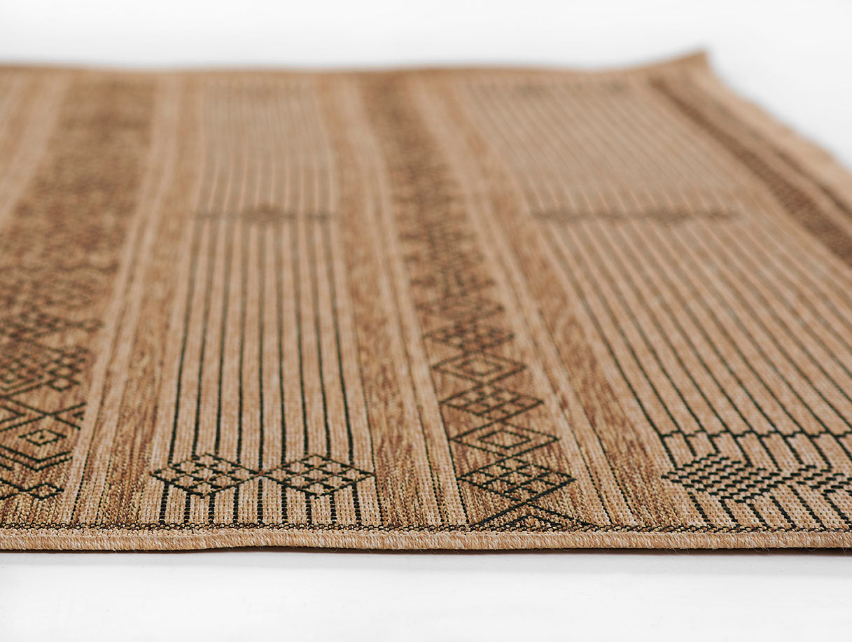 Harbor Natural Stripe Outdoor Rug 5-Rugs - indoor/outdoor Momeni