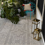 Harbor Grey Maze Outdoor Rug 5-Rugs - indoor/outdoor Momeni