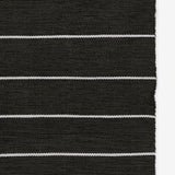 Ripple Black Stripe Reversible Rug