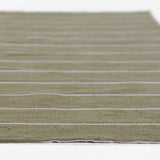 Ripple Green Stripe Reversible Rug