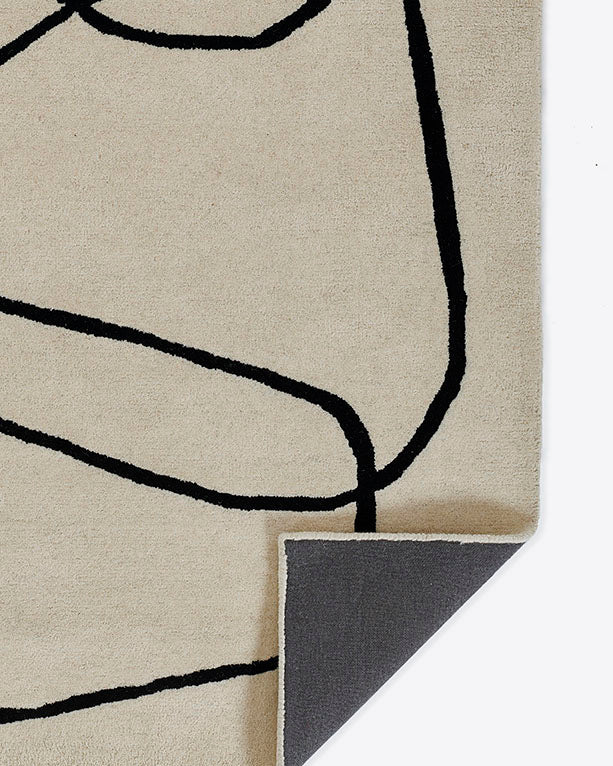 Siena Black / White Rug 0-rugs-wool Momeni