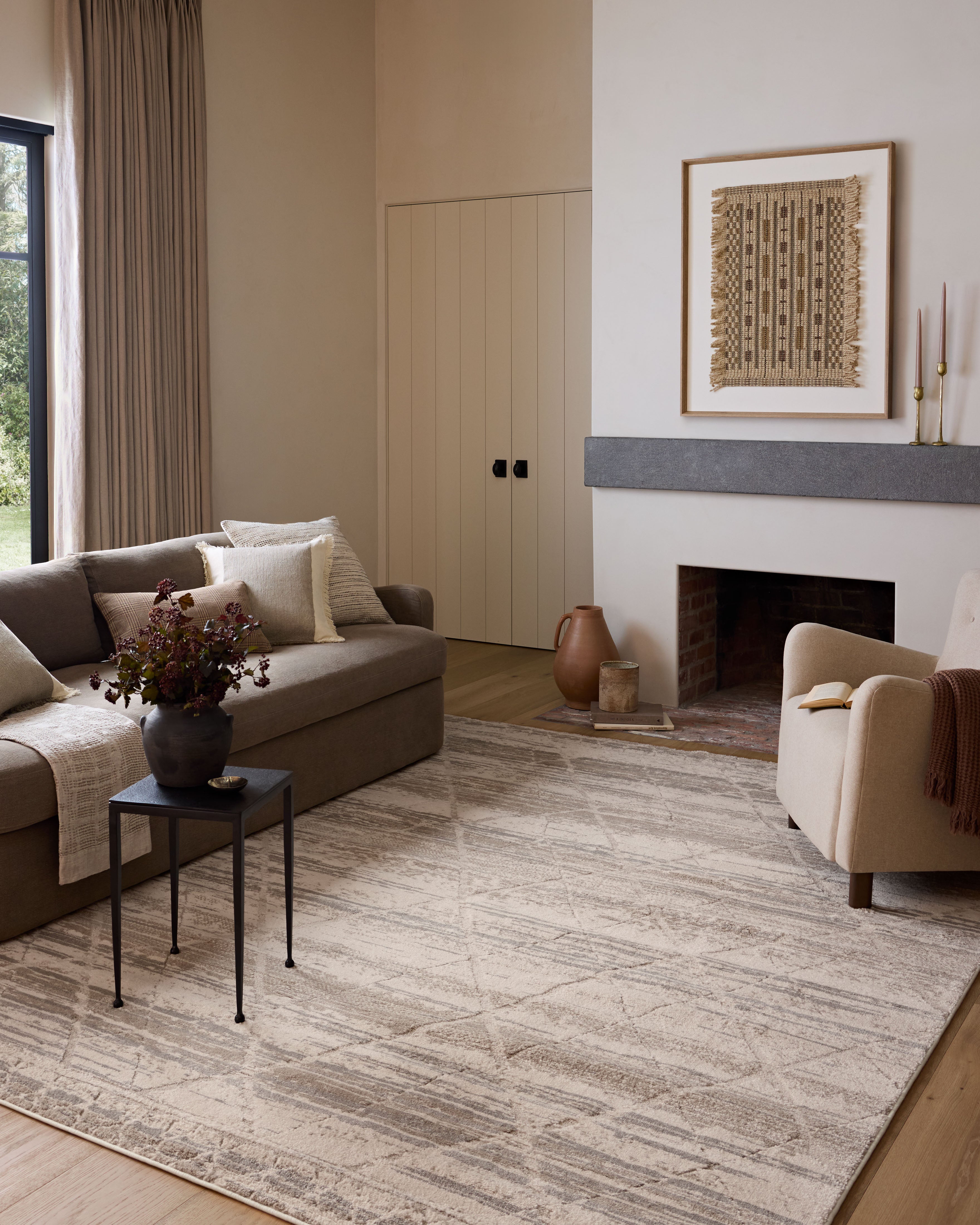 Amber Lewis x Loloi Monty Ivory / Natural Rug RUGS - synthetic Loloi