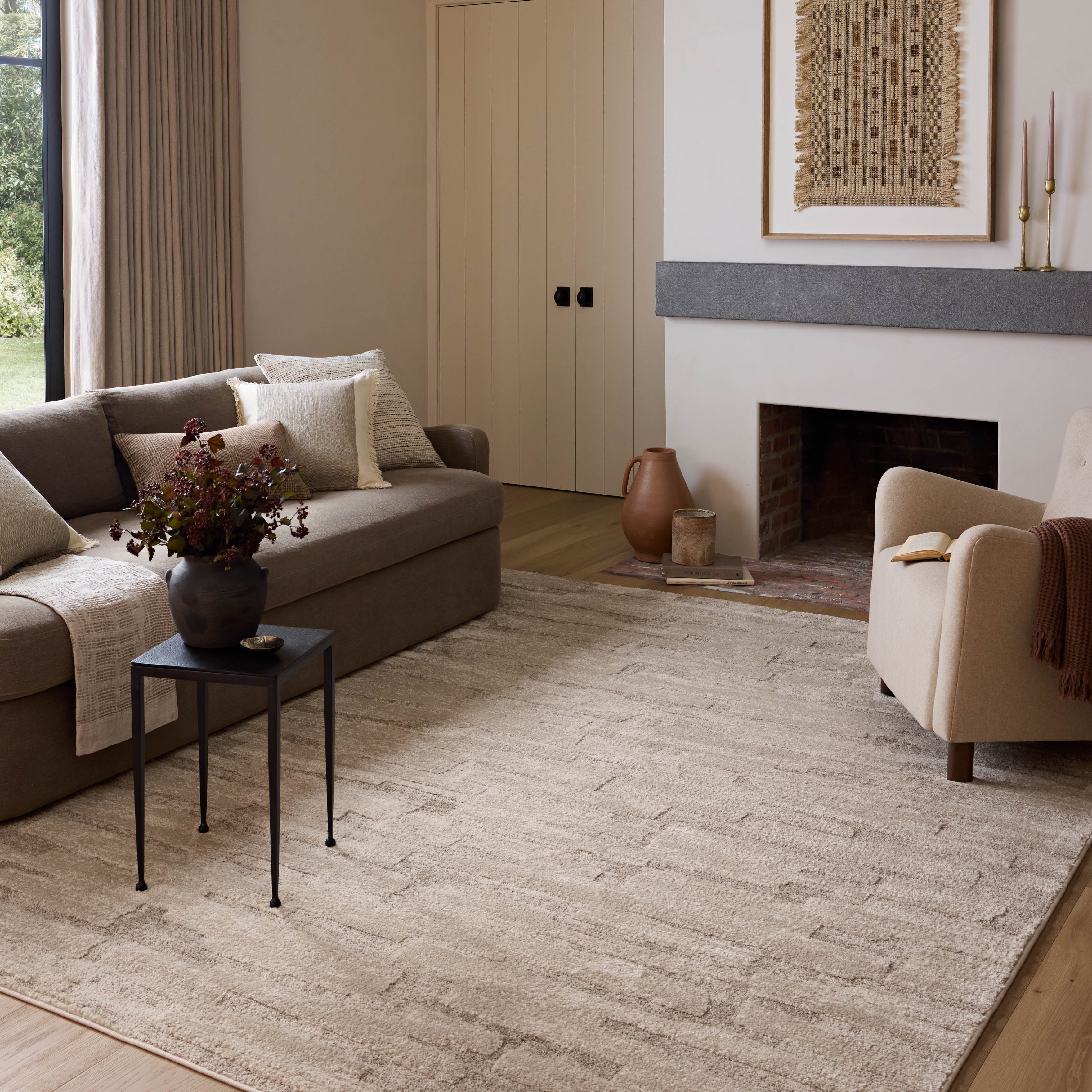 Amber Lewis x Loloi Monty Taupe / Beige RUGS - patterned Loloi