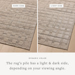 Amber Lewis x Loloi Monty Pebble / Beige Rug RUGS - synthetic Loloi