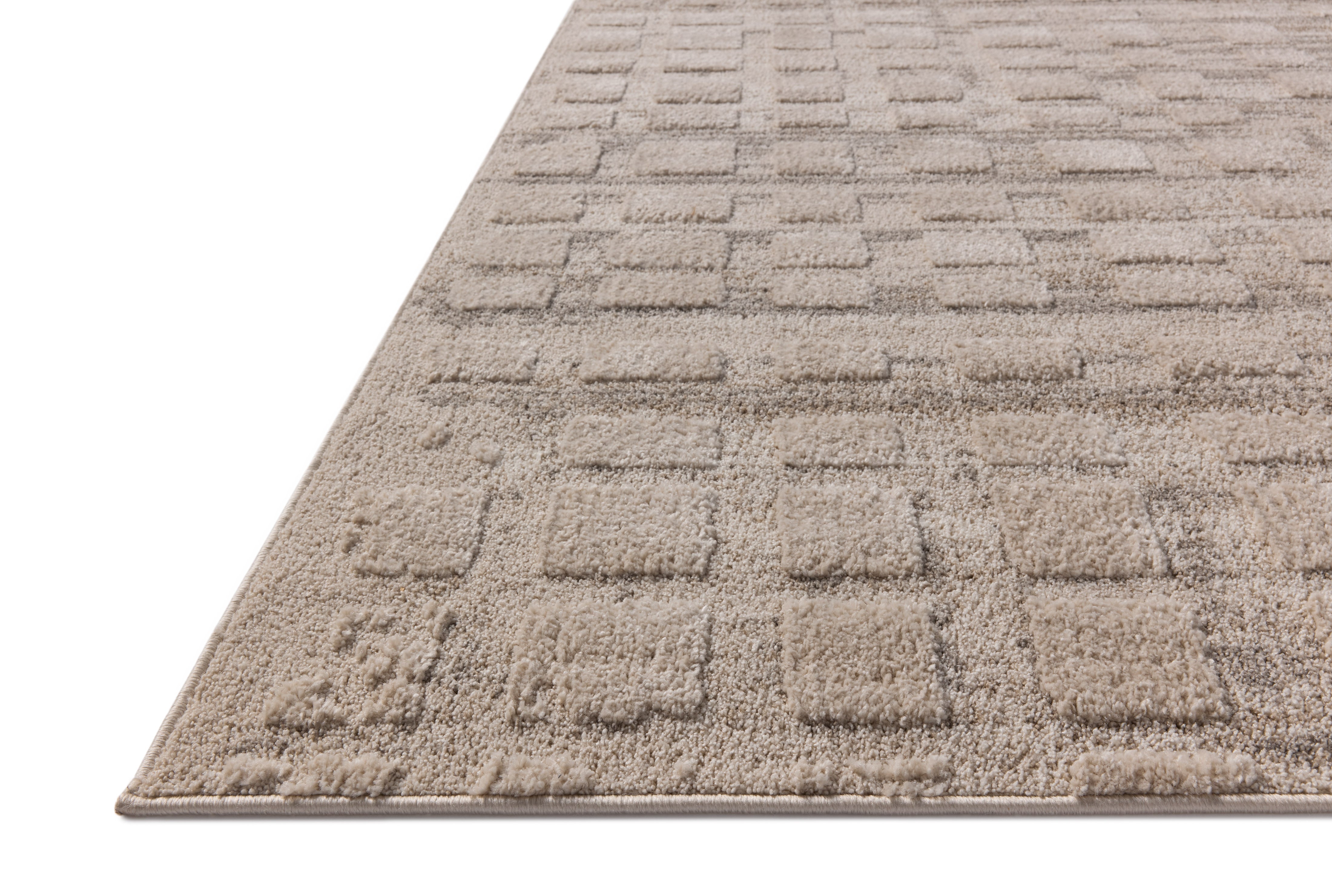 Amber Lewis x Loloi Monty Pebble / Beige Rug RUGS - synthetic Loloi