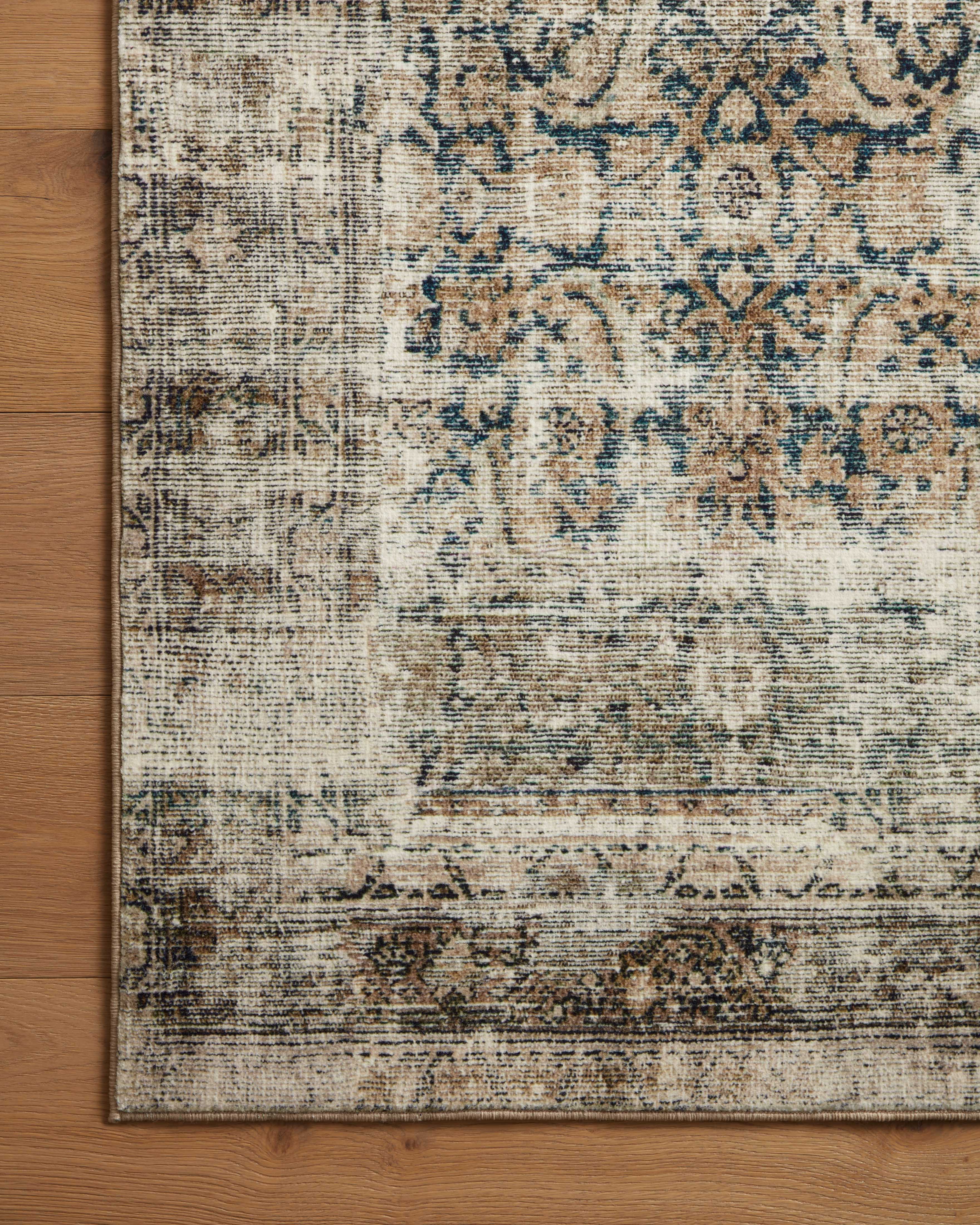 Amber Lewis x Loloi Morgan Navy / Sand Rug RUGS - synthetic Loloi
