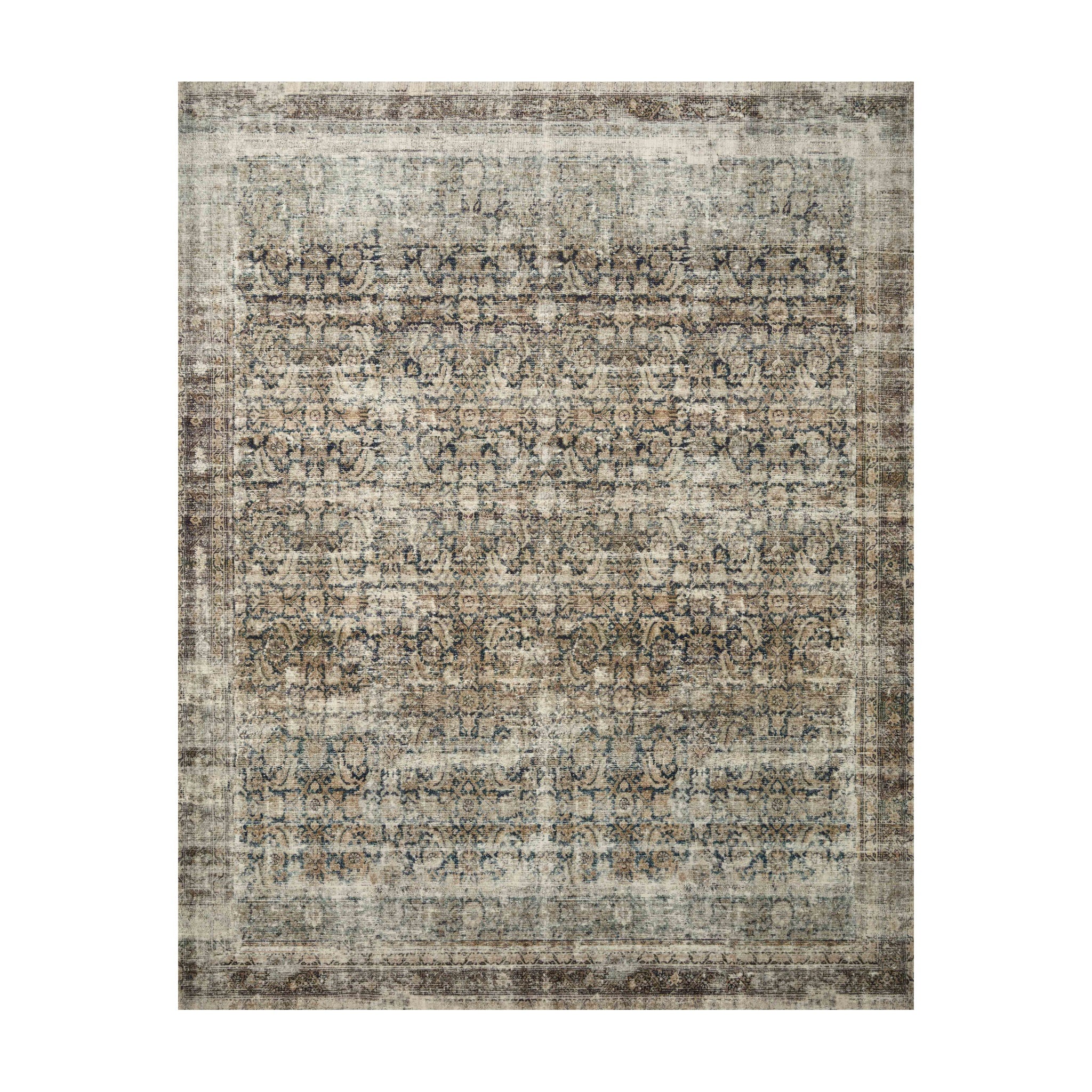 Amber Lewis x Loloi Navy / Sand Rug RUGS - synthetic Loloi 11'6" x 14'6"