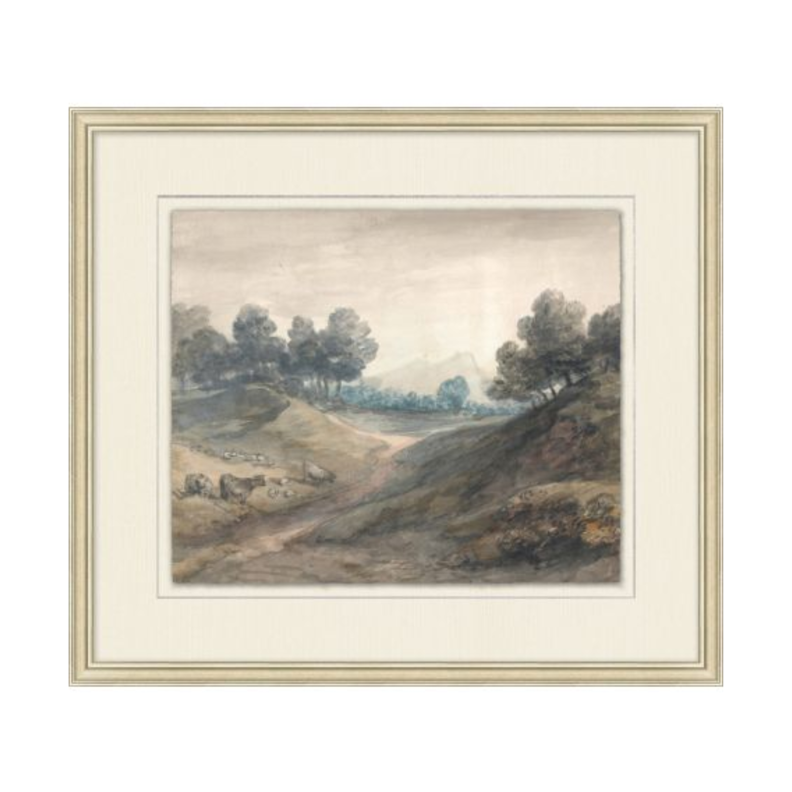 "Traditional Landscape IV" Framed Art Print - Rug & Weave