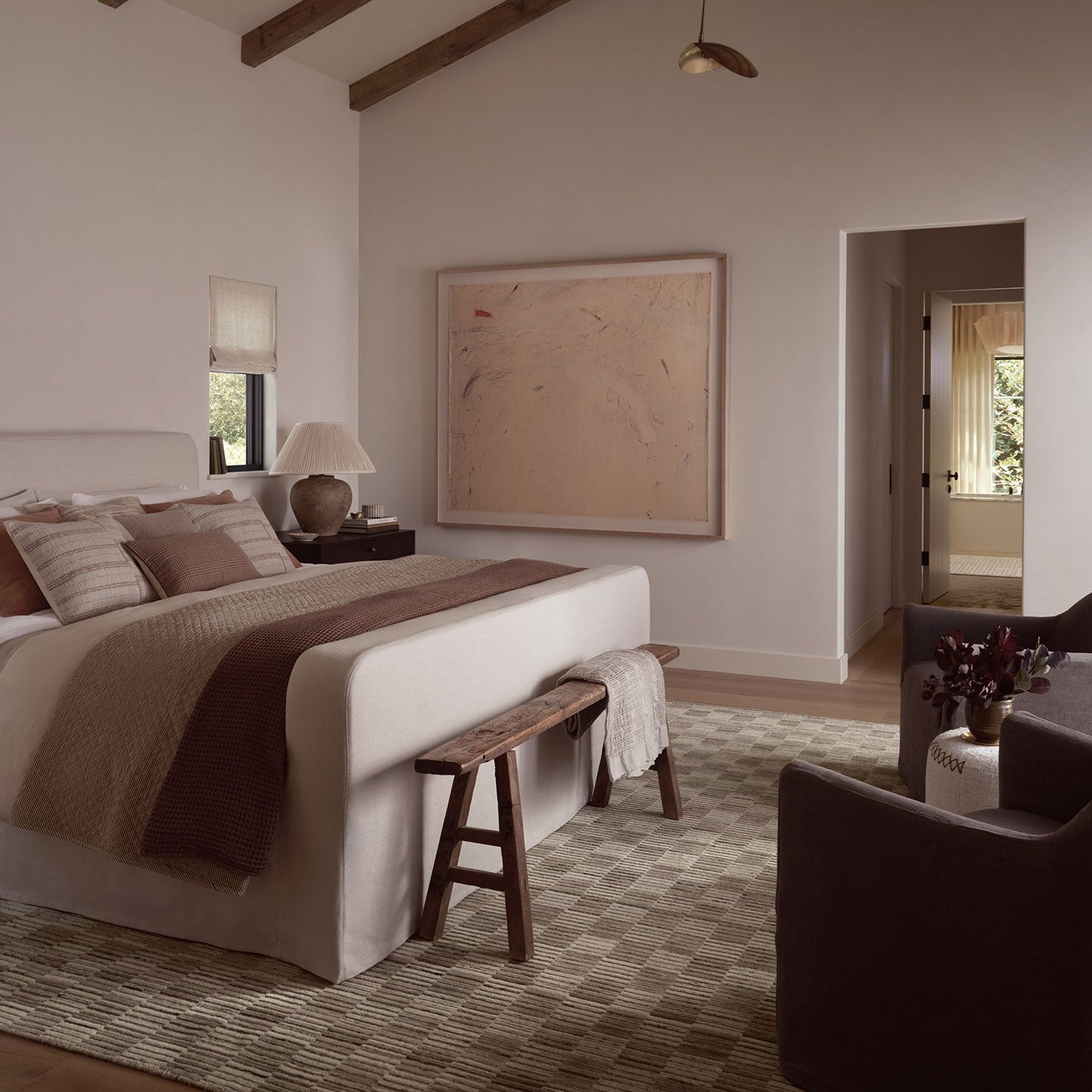 FLOOR MODEL - Amber Lewis x Loloi Marlowe Stone / Fog - 7'9" x 9'9" IN STORE - Rugs Loloi