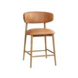 Mila Leather Counter Stool