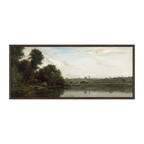 IN STORE - "Along the Oise" Framed Canvas ARTWORK - in store Northwood Collection