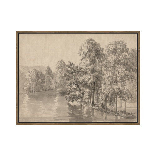 IN STORE - "Sepia River" Framed Canvas ARTWORK - in store Northwood Collection